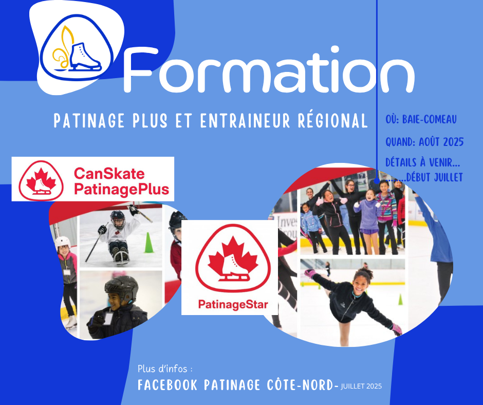 FORMATION ENTRAINEUR PATINAGE PLUS ET RÉGIONAL