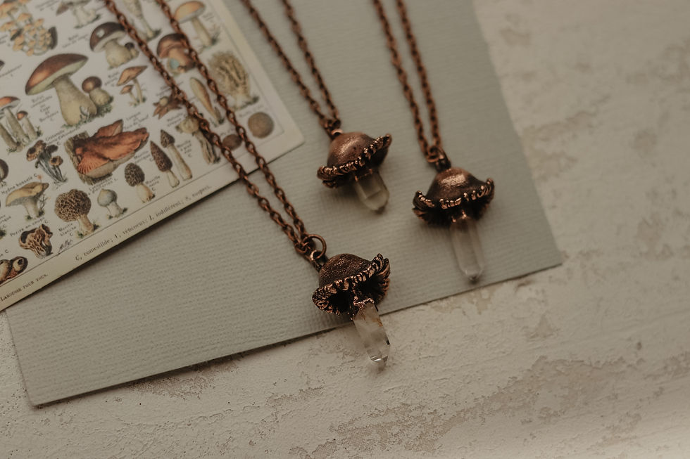 Thumbnail: Quartz Mushroom Necklace