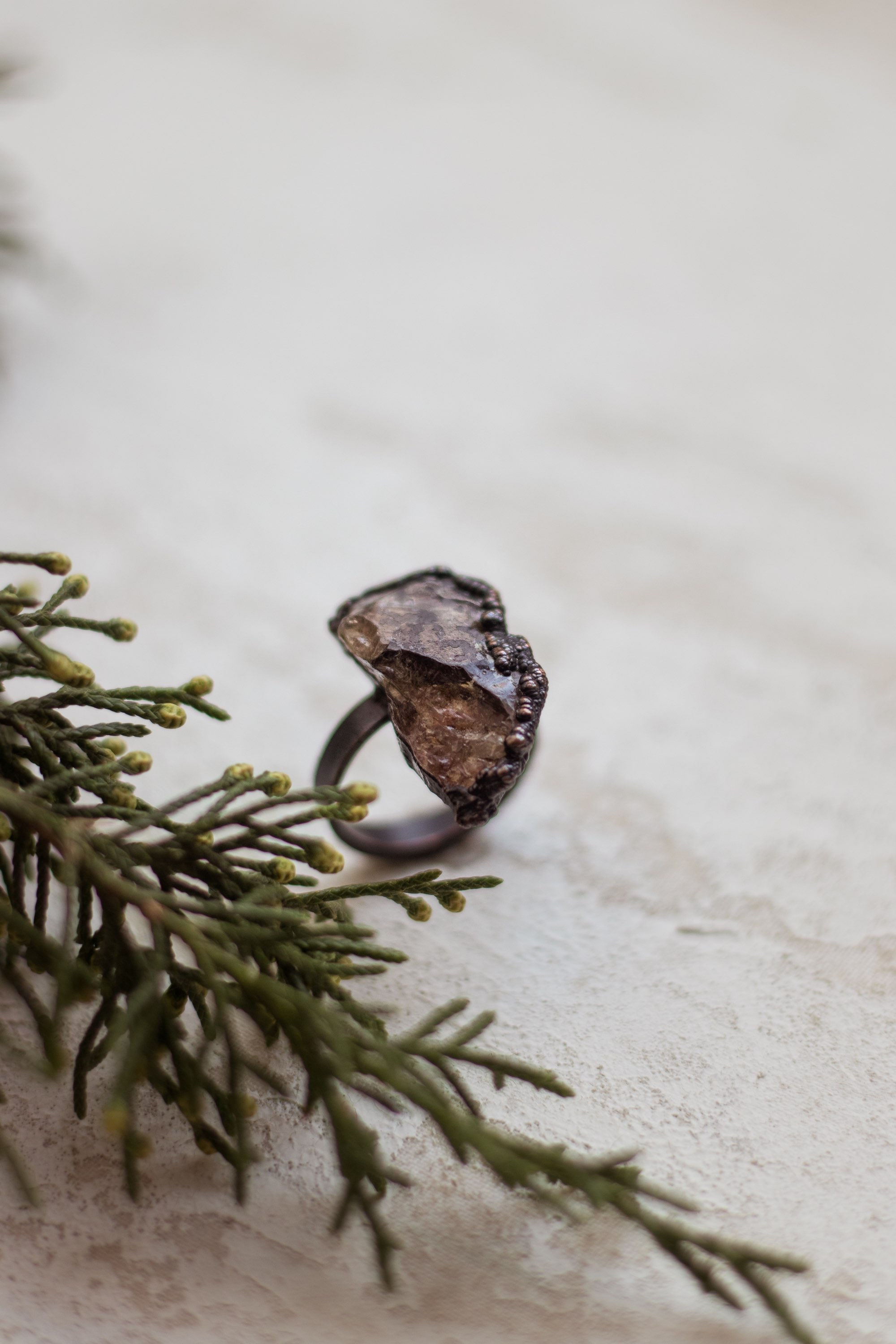 Size 5 Smokey Quartz Ring