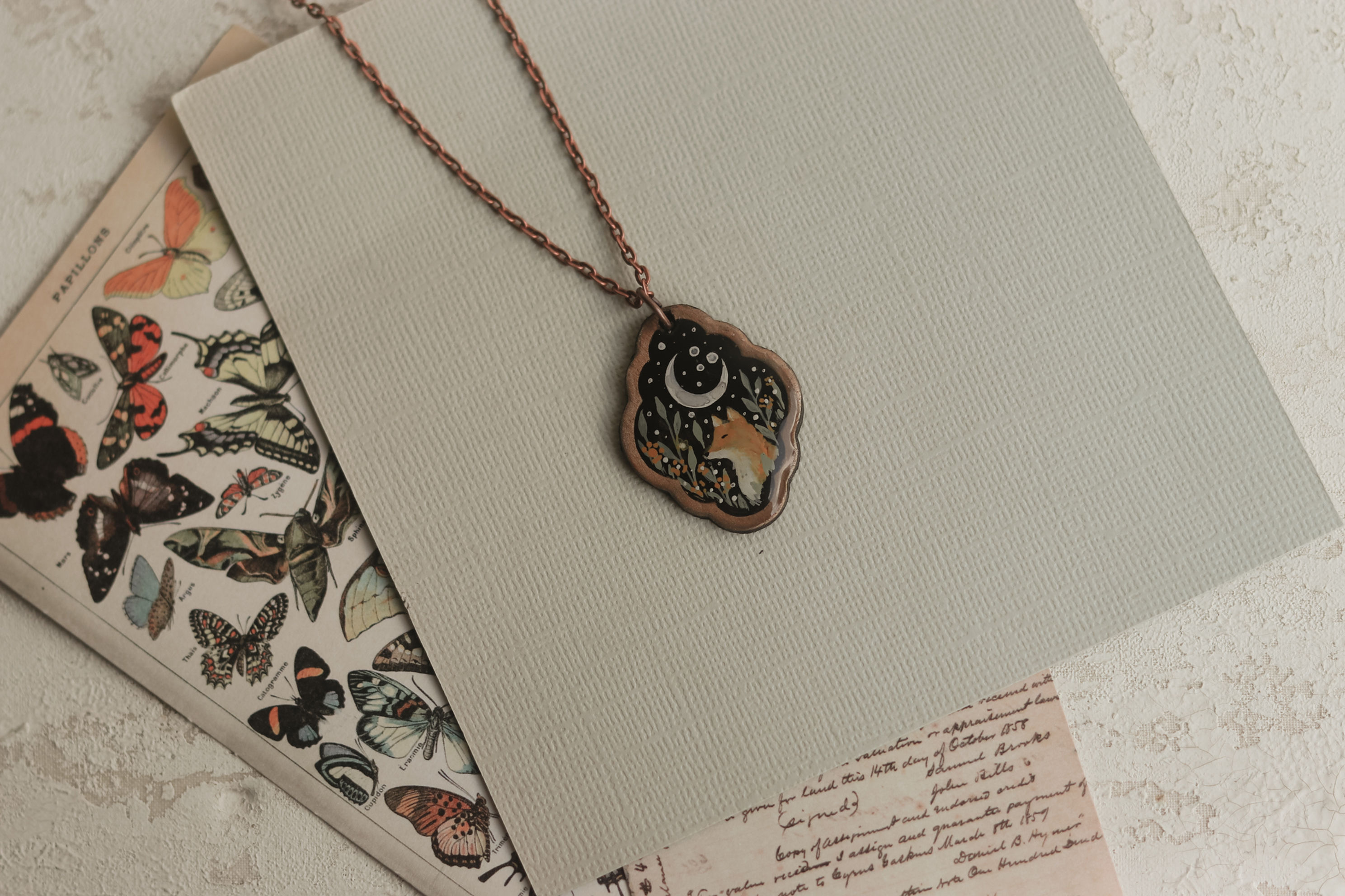 Fox Moon Meadow Necklace