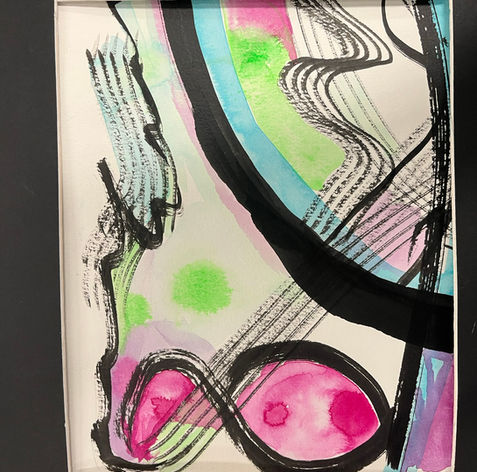 Atelier sur les encres avec l'artiste peintre Lise Roy : Longueuil, St Amable et Beloeil