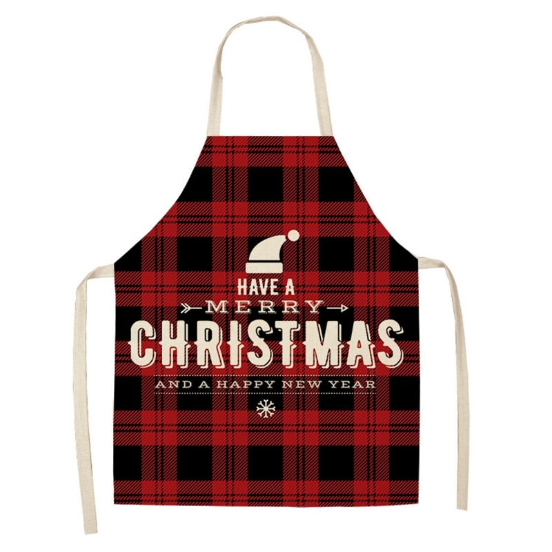 Thumbnail: Linen Merry Christmas Apron