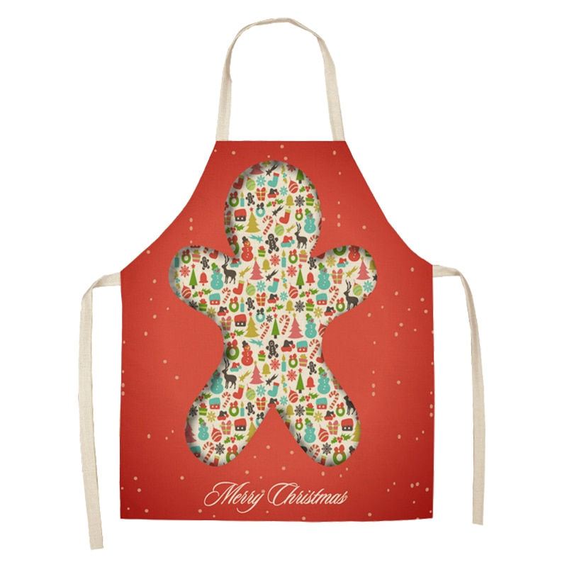 Thumbnail: Linen Merry Christmas Apron