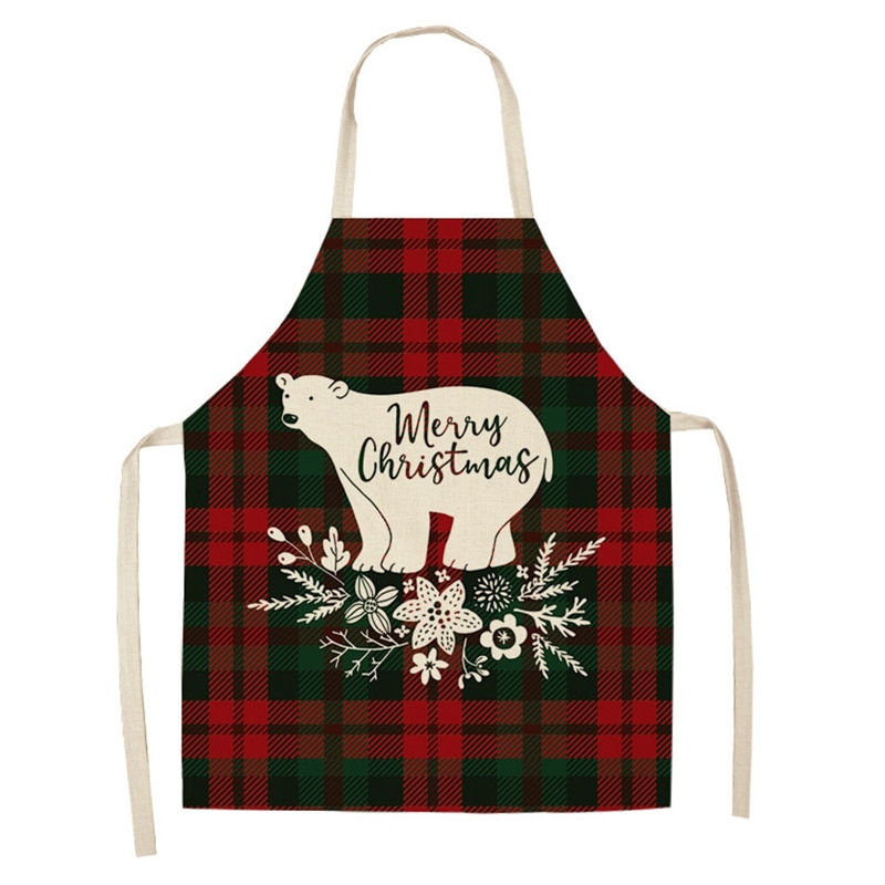 Thumbnail: Linen Merry Christmas Apron