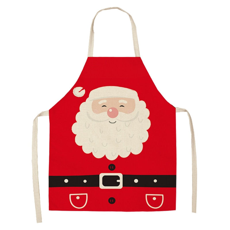 Thumbnail: Linen Merry Christmas Apron