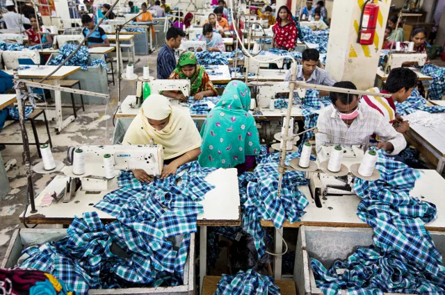 A clothing factory in africa