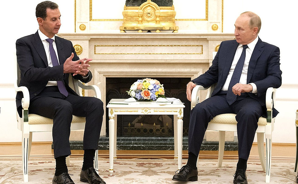 Bashar al-Assad with Russian President Putin (Image: File / Wikimedia Commons)