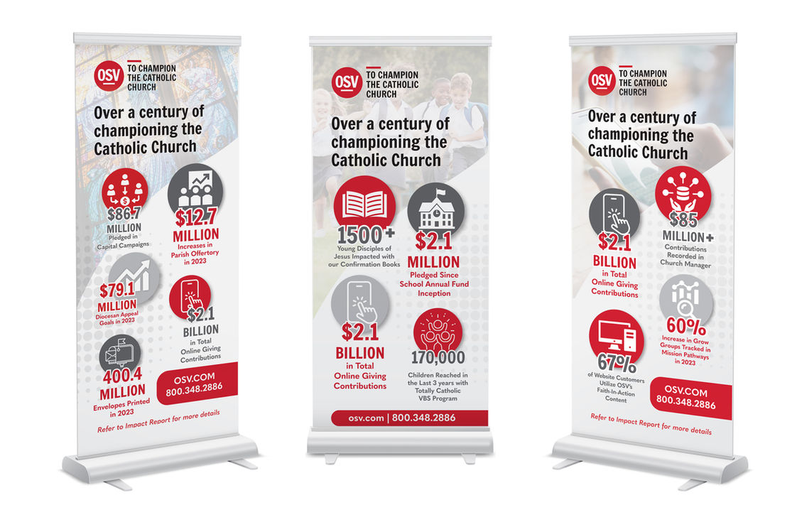 Our Sunday Visitor Trade Show Display Banners