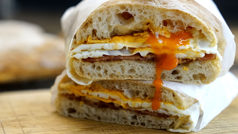 BIRDS OF PREY: egg sandwich