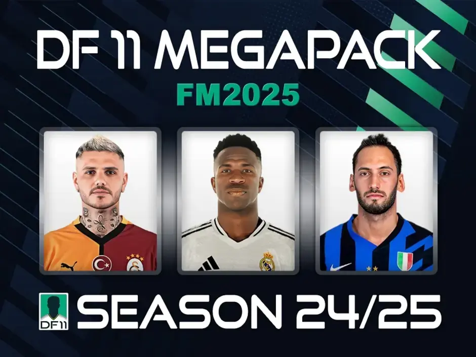 DF11 Faces Megapack Football Manager 2025