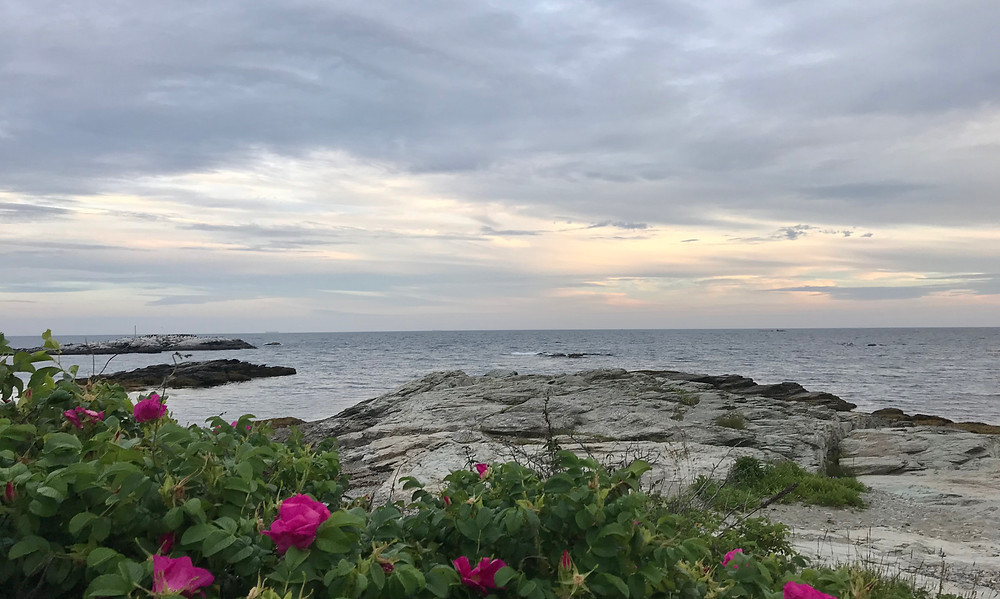 Image of the sea beyond a rocky out crop. Raleigh Psychotherapy, counseling, Anger, Katherine Broadway