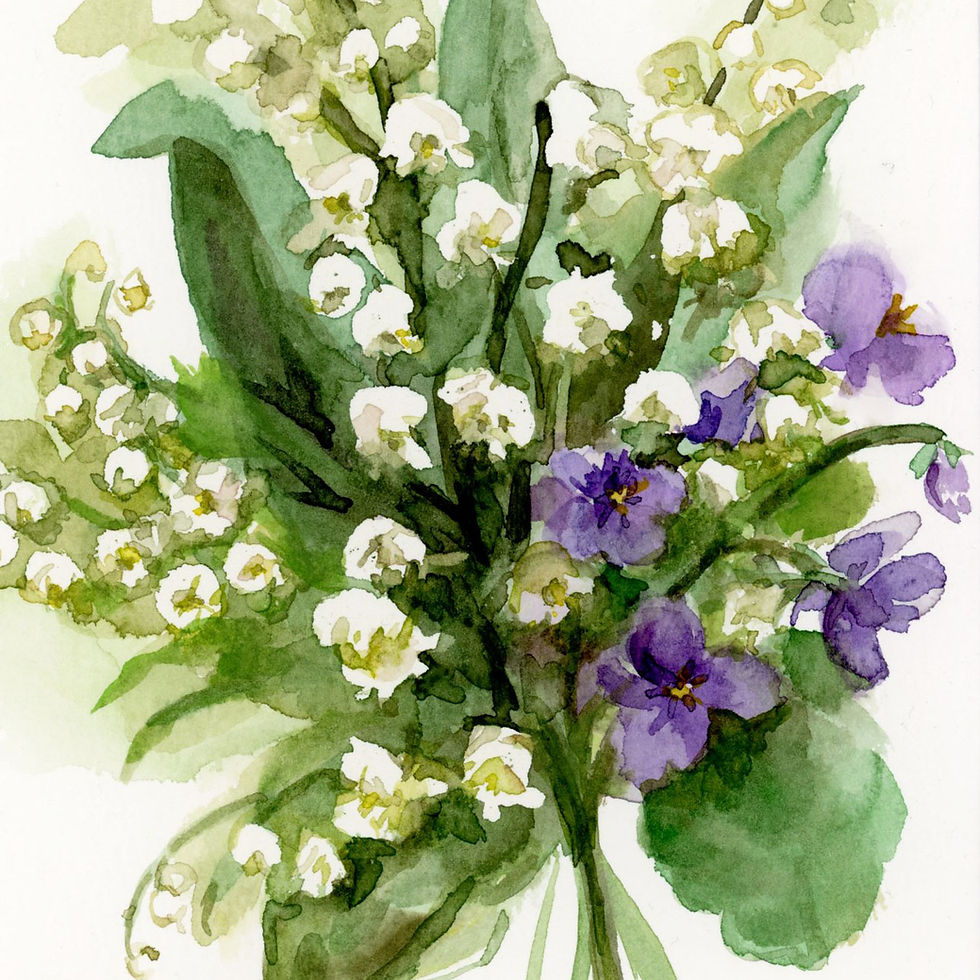 Thumbnail: Lily of the Valley & Violets