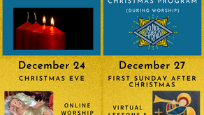 Advent & Christmas Worship Schedule