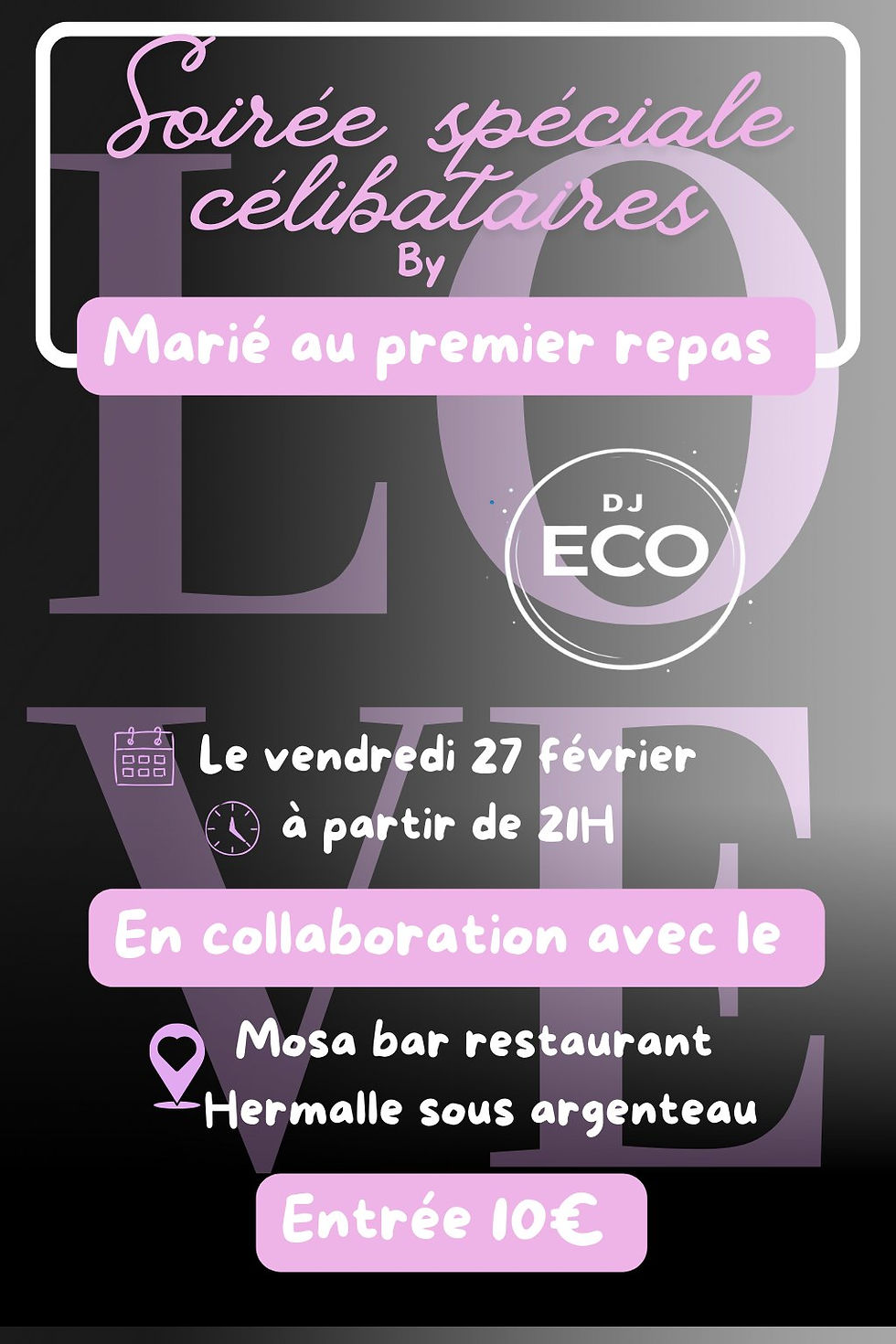 Le Mosa Bar Restaurant "Soirée dansante & table V.I.P"