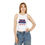 Thumbnail: Who Cares Graphic Racer Tank Top for Women