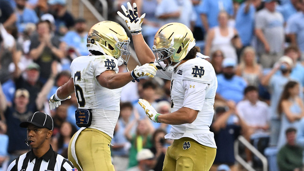 Faison and Greathouse celebrate