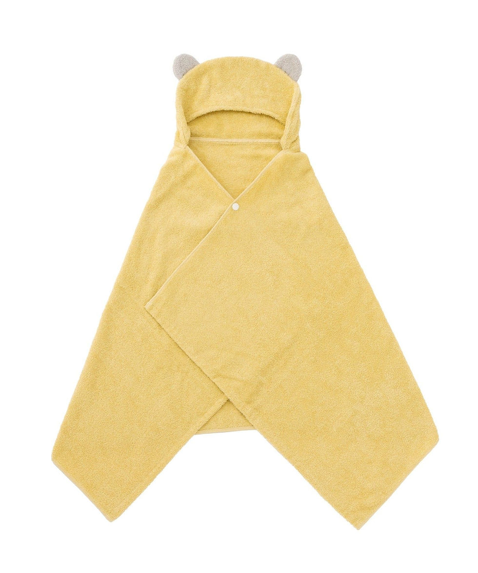 サムネイル： 3COINS くま耳付きフード付きバスタオル