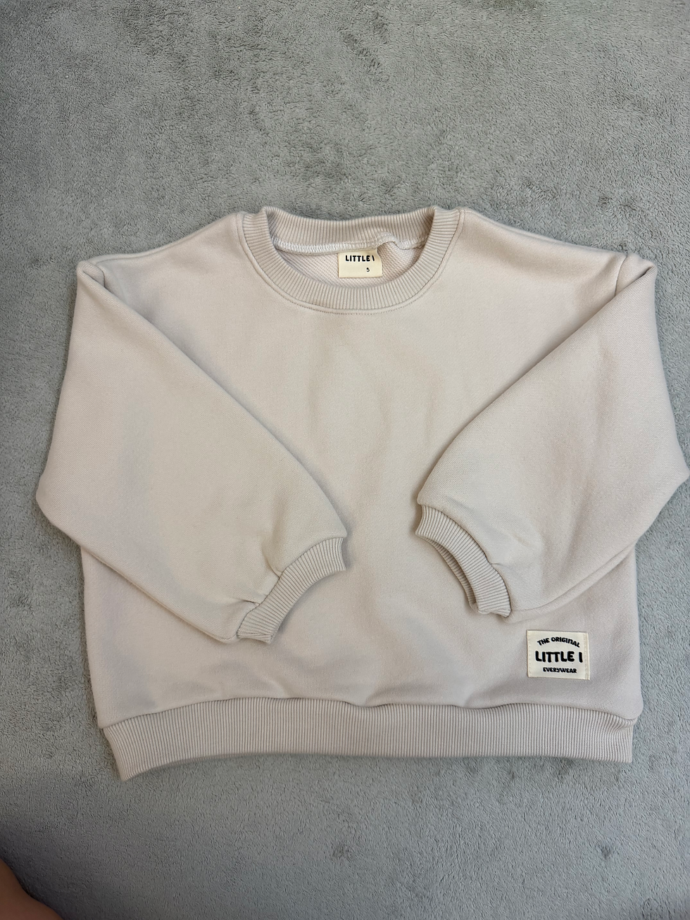 縮圖：Little I 柔軟刷棉衛衣套裝