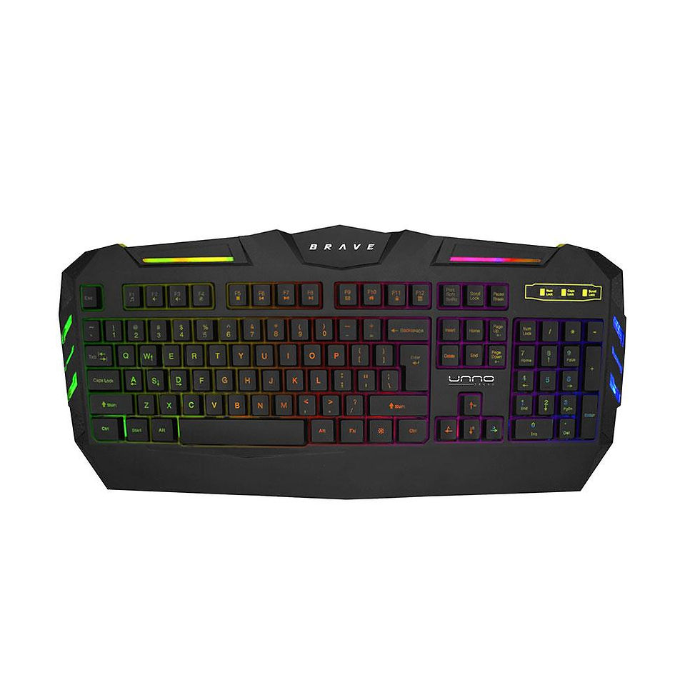 Thumbnail: UNNO BRAVE BRV82 - KEYBOARD & MOUSE COMBO FOR GAMING KB6782BK