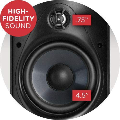 Thumbnail: Polk Audio Atrium 4 Outdoor Speakers with Powerful Bass (Pair, Black)