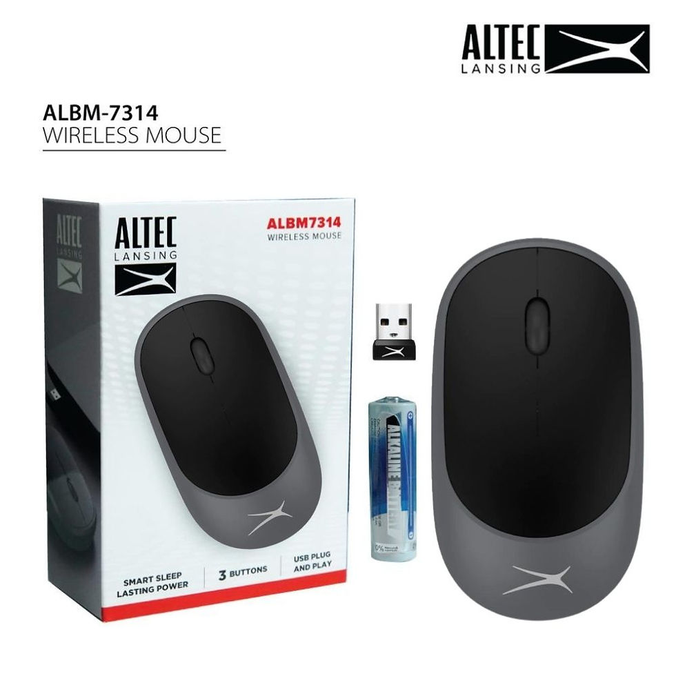 Thumbnail: ALTEC LANSING ALBM7314 WIRELESS MOUSE GRAY