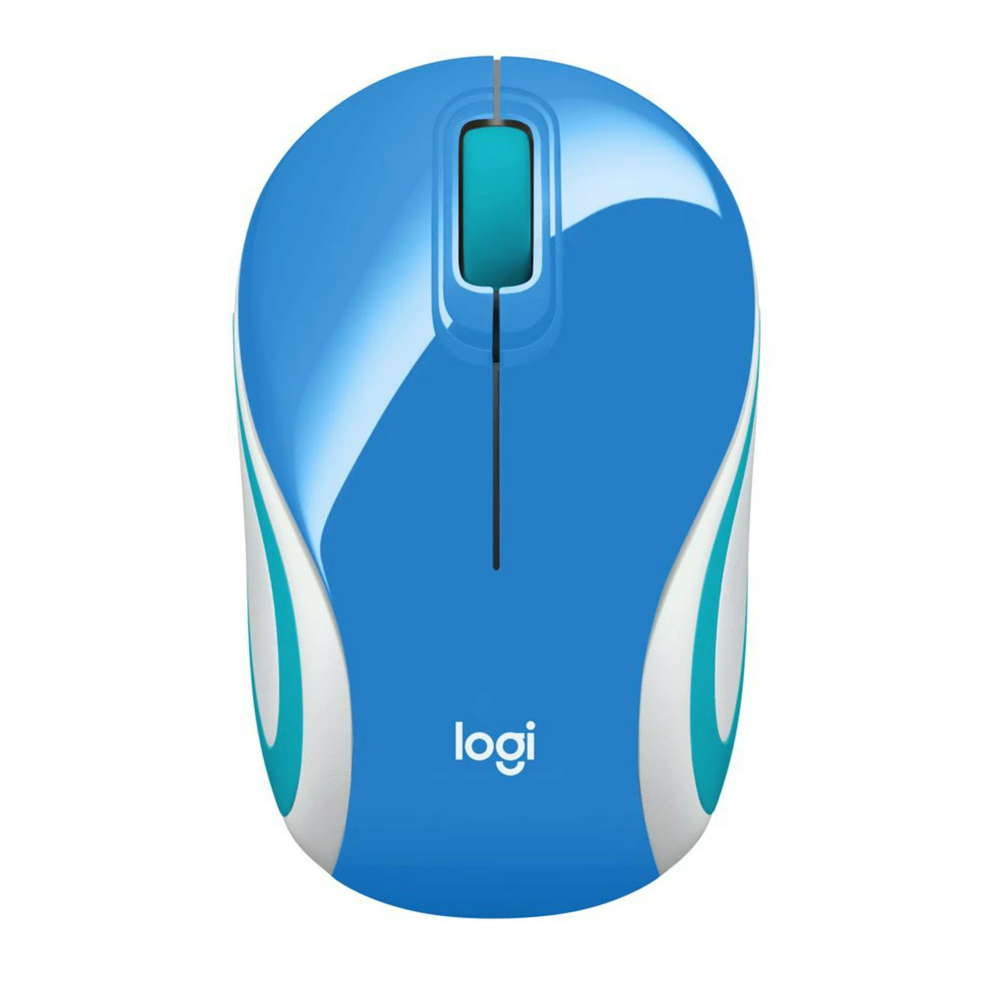 Logitech M187 Ultra Portable Wireless Mouse, USB Nano Receiver, Blue