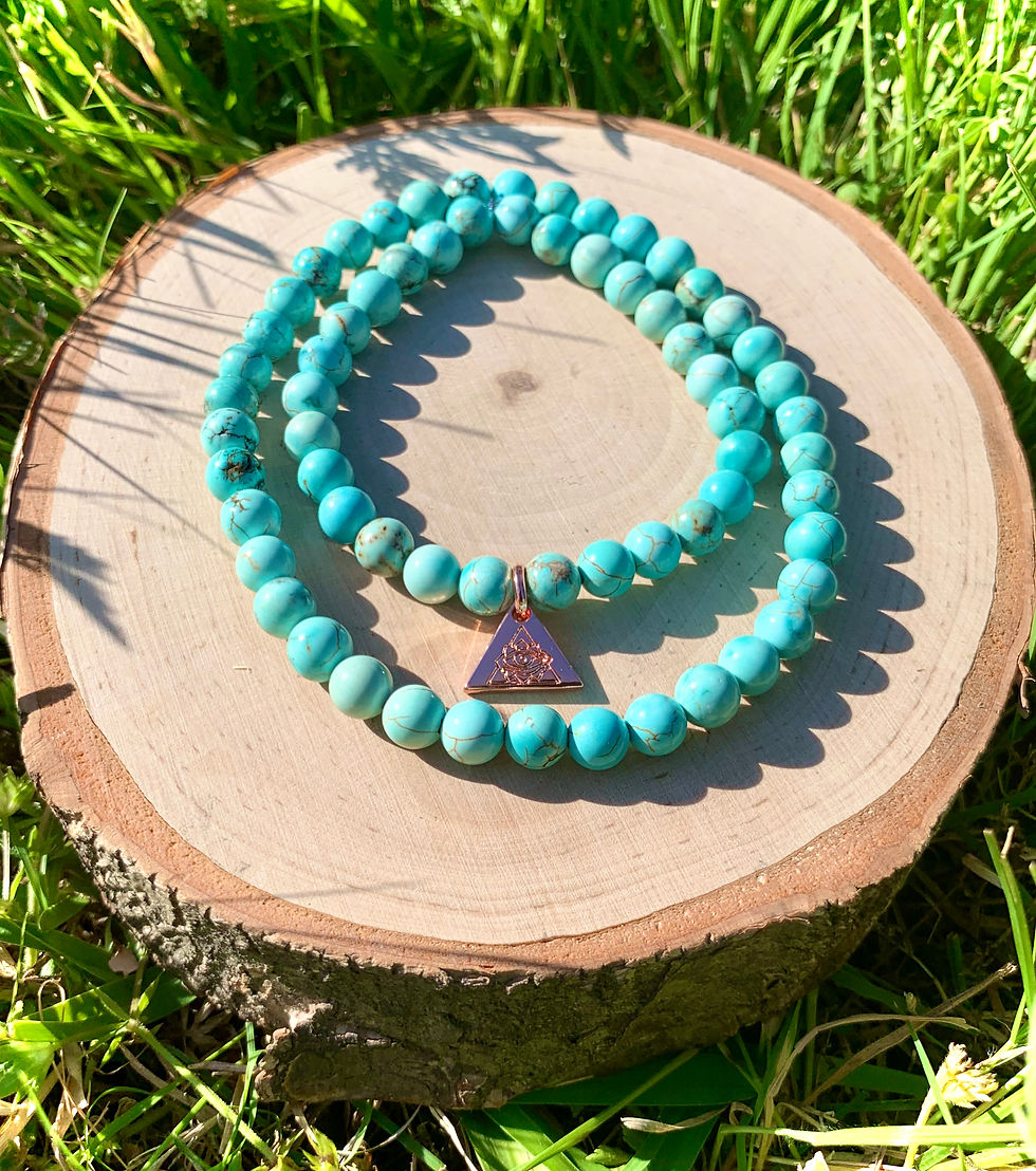 Thumbnail: Turquoise - 6mm Small Bead Bracelet (Single or Set)