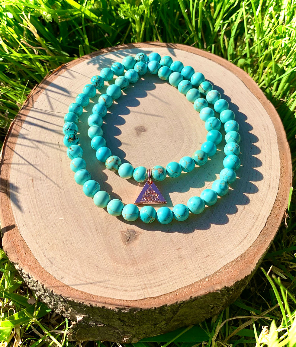 Thumbnail: Turquoise - 6mm Small Bead Bracelet (Single or Set)