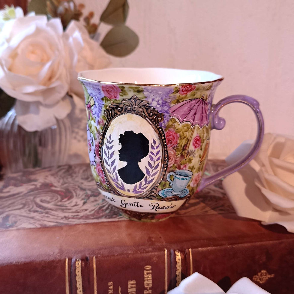 Miniature : Mug peint à la main : "Dear Gentle Reader"