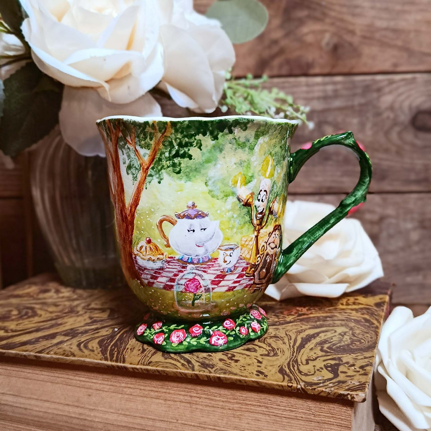 Mug peint à la main : "Histoire éternelle"