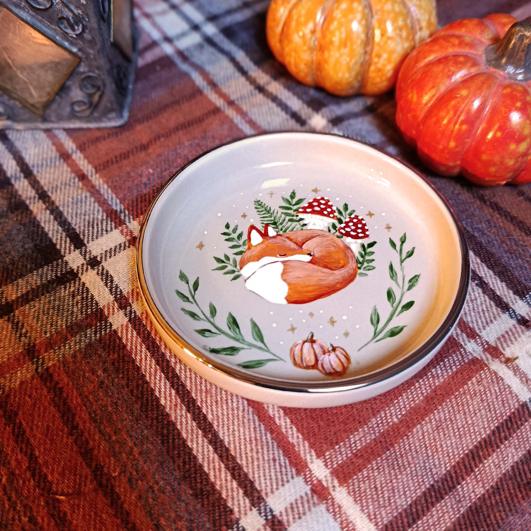 Repose sachet de thé ou cuillère "Renard endormi"