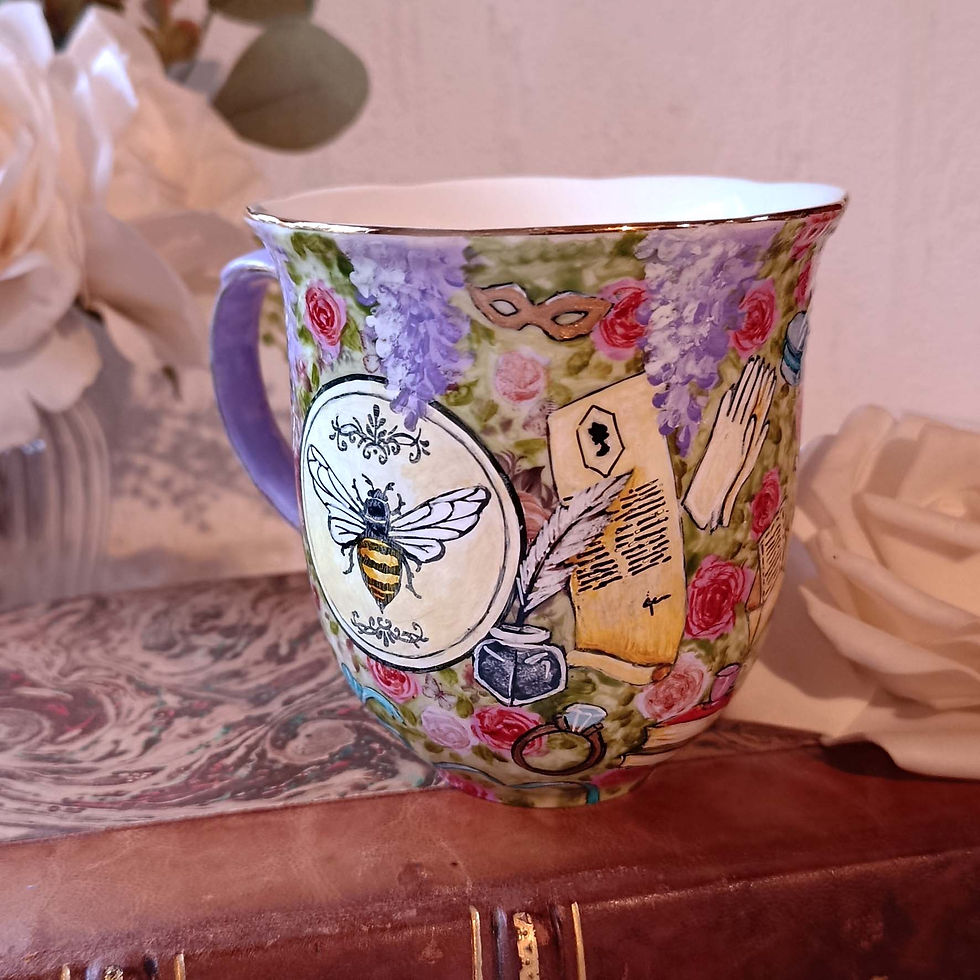 Miniature : Mug peint à la main : "Dear Gentle Reader"