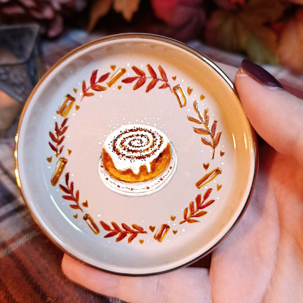 Miniature : Repose sachet de thé ou cuillère "Cinnamon roll"