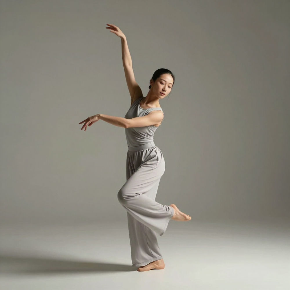 Woman dancer in elegant pose for live events