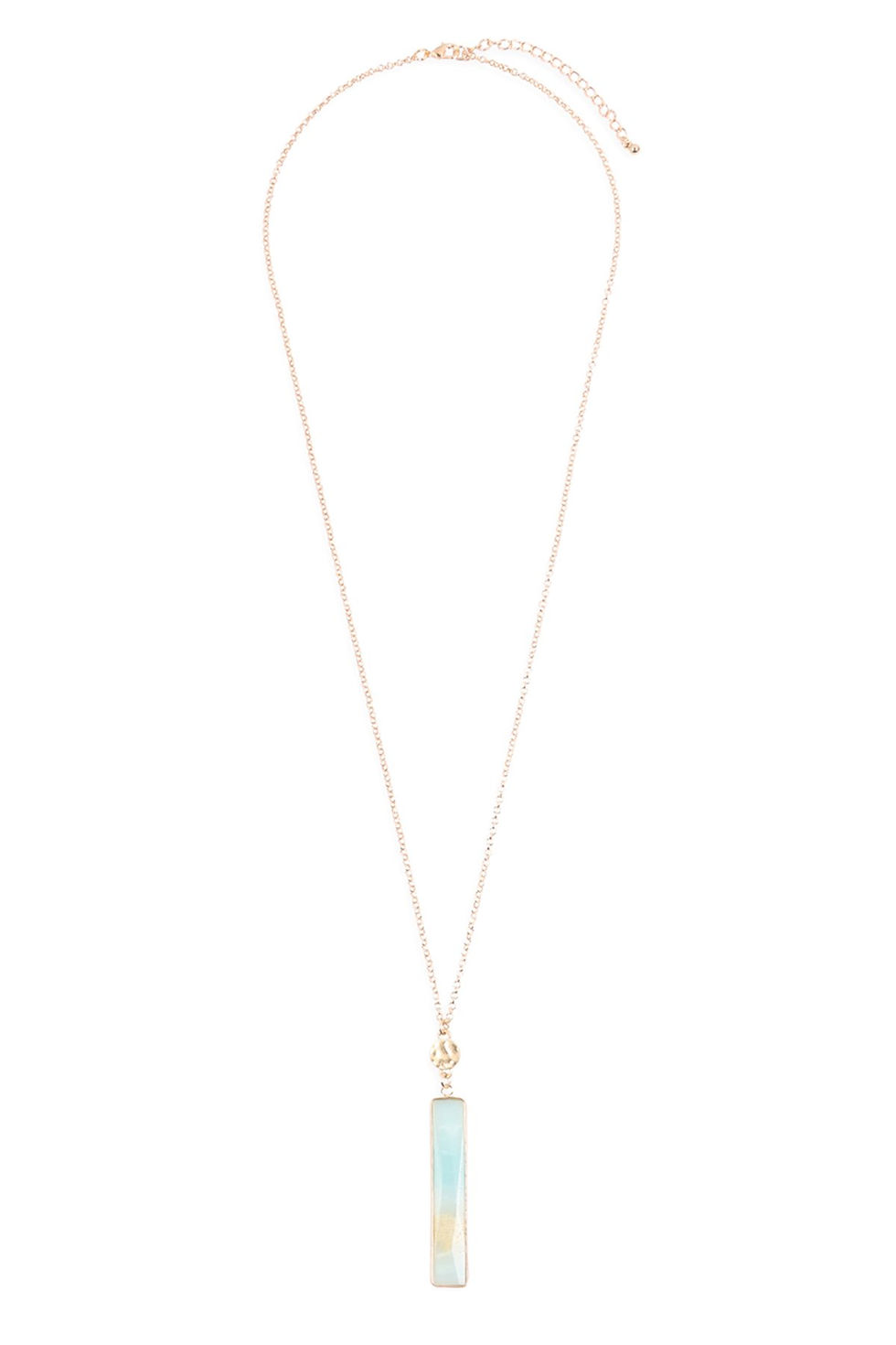 Thumbnail: Natural Stone Pendant Chain Necklace