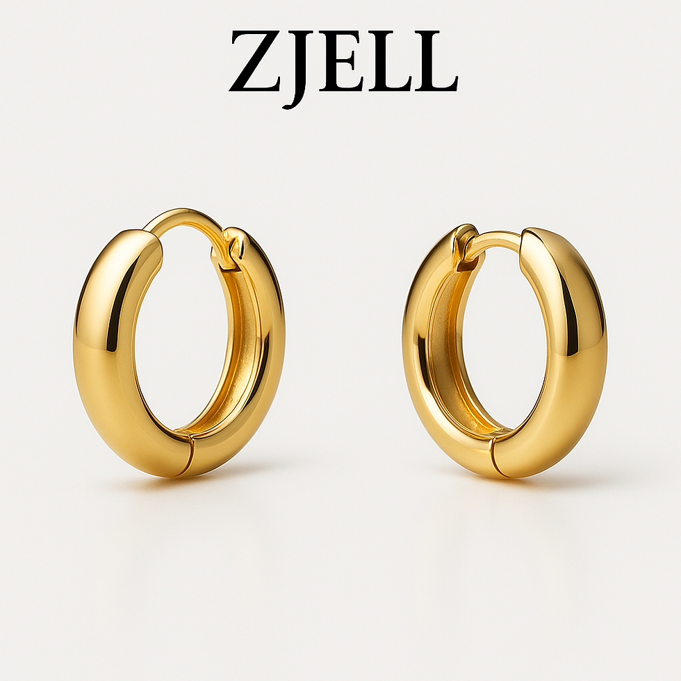 Thumbnail: 14‑k Gold‑Plated Huggie Hoop Earrings