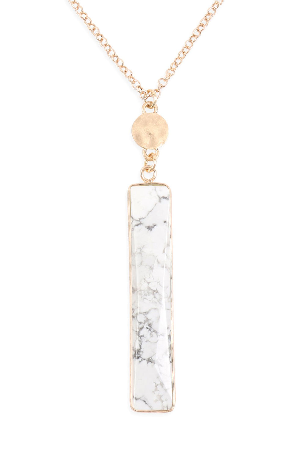 Thumbnail: Natural Stone Pendant Chain Necklace