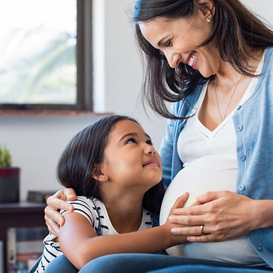Pregnant Woman and Child