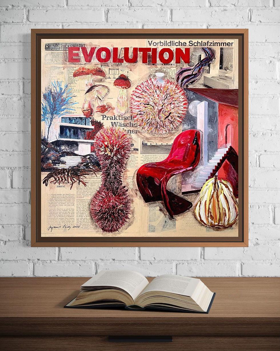 Miniaturbild: Evolution und Wäschetrockner 2026: Acryl Mixed Media on Canvas
