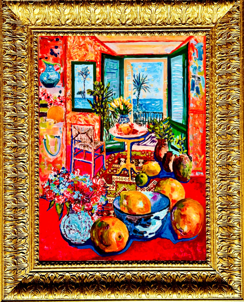 Miniaturbild: Summer 26   Chambre d’été sur la mer   Intérieur méditerranéen – Été 26. Acryl