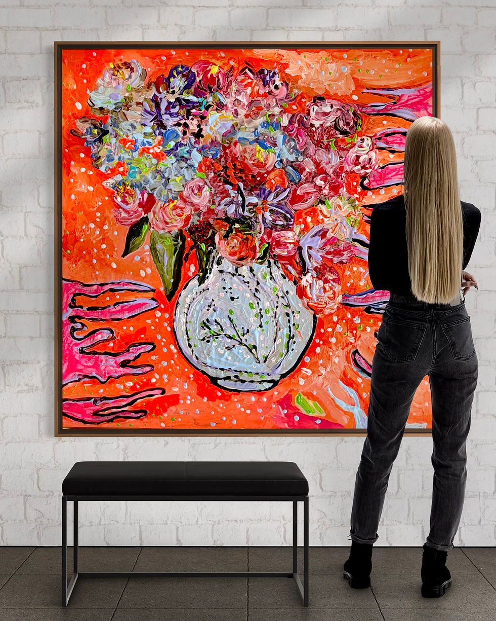 Miniaturbild: Flower Power 2026 Acryl Mixed Media on Canvas 