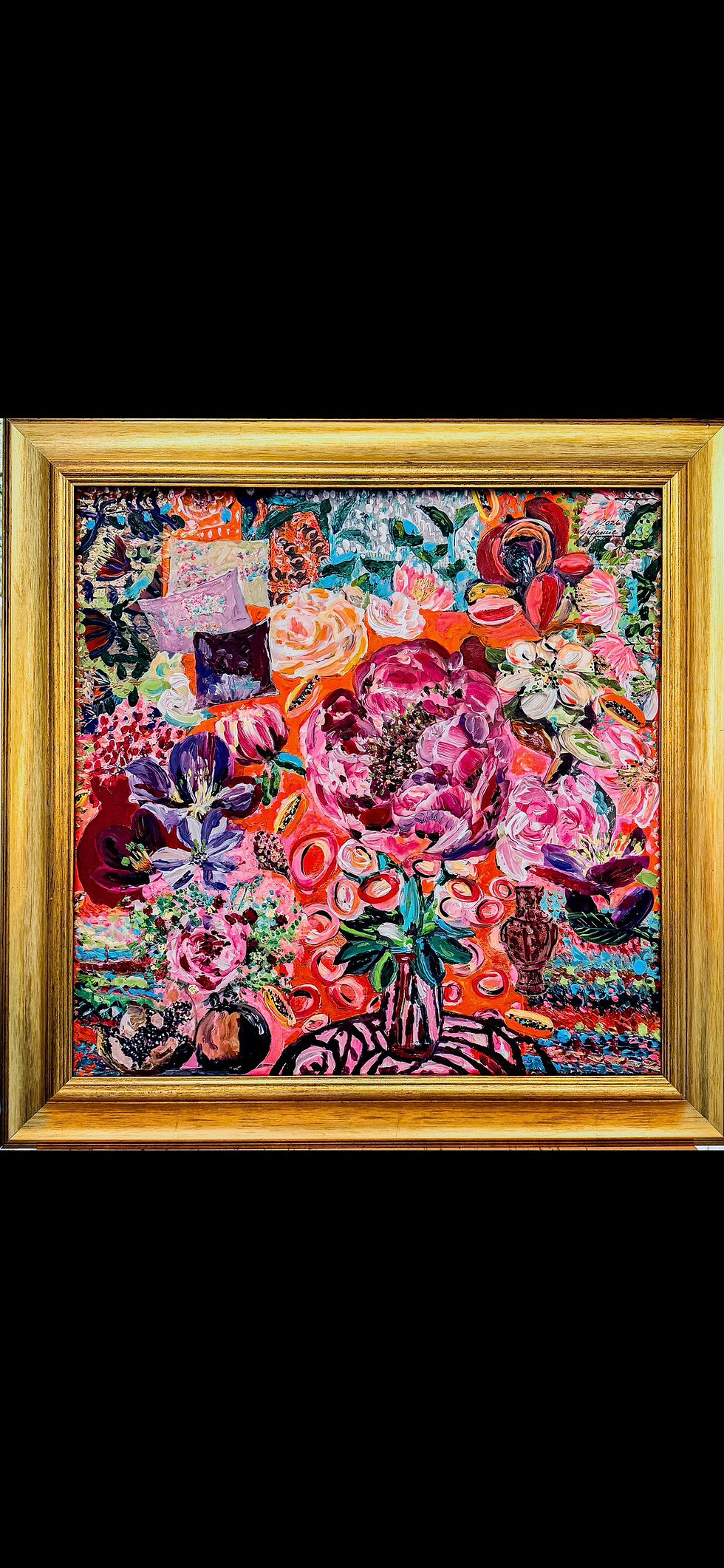 Miniaturbild: Blooming! 2026 Acryl Mixed Media on Canvas 