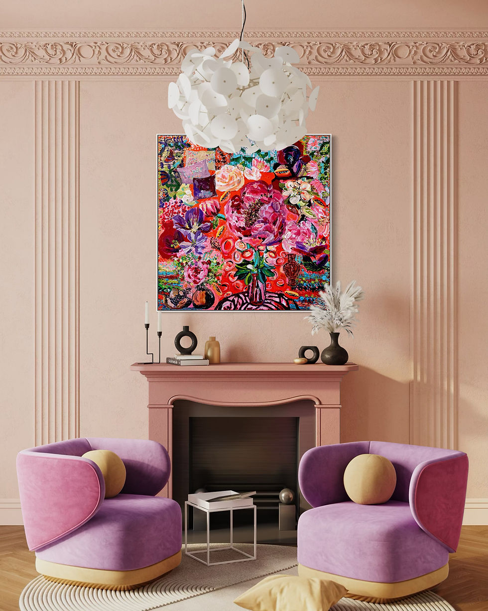 Miniaturbild: Blooming! 2026 Acryl Mixed Media on Canvas 