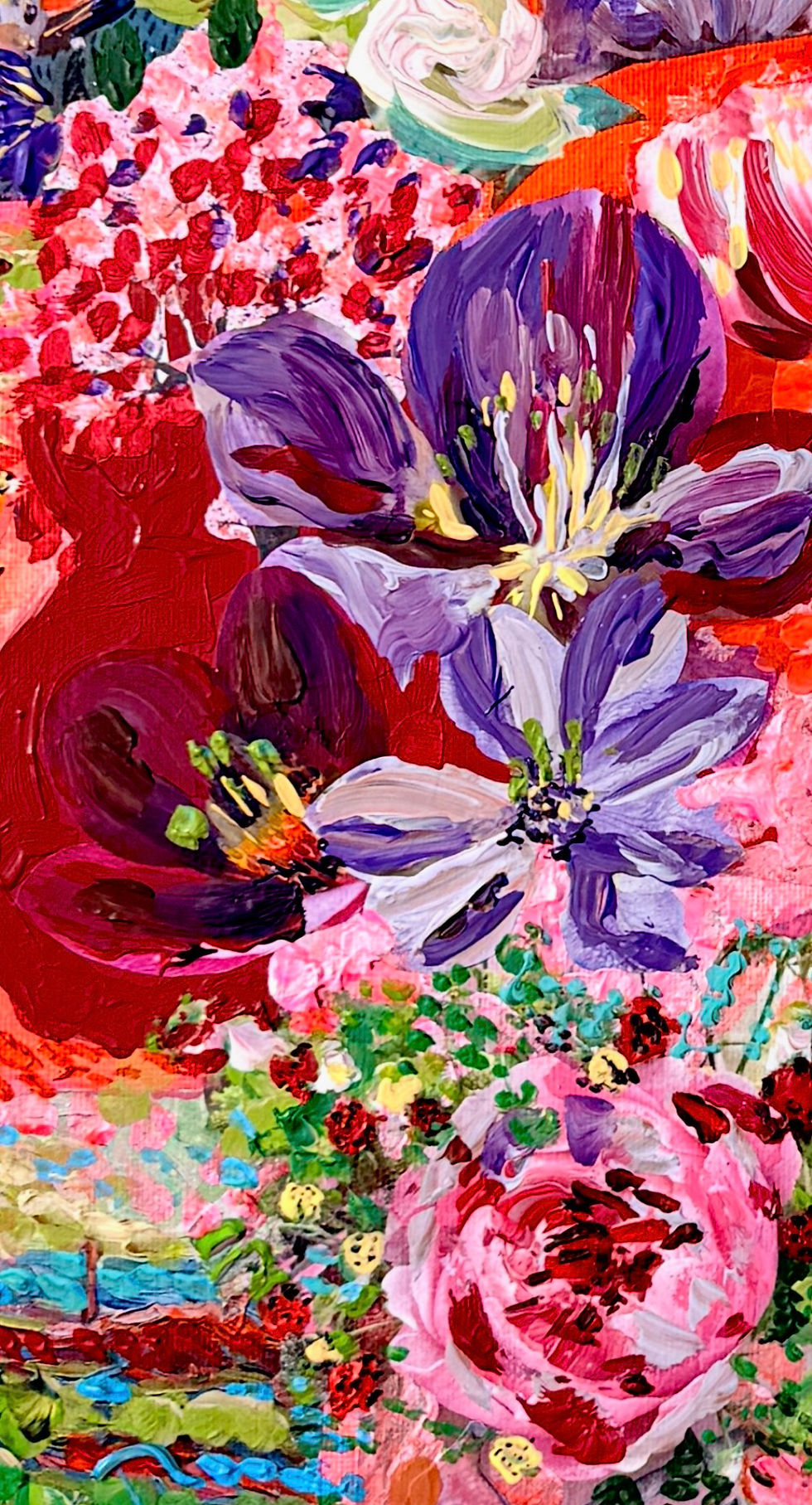 Miniaturbild: Blooming! 2026 Acryl Mixed Media on Canvas 