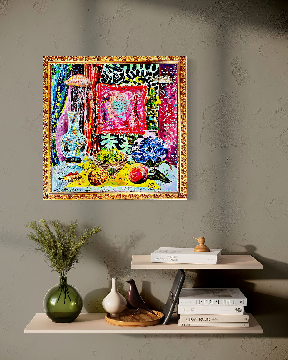 Miniaturbild: Reluciente. 2023  Acryl Mixed Media on Canvas 