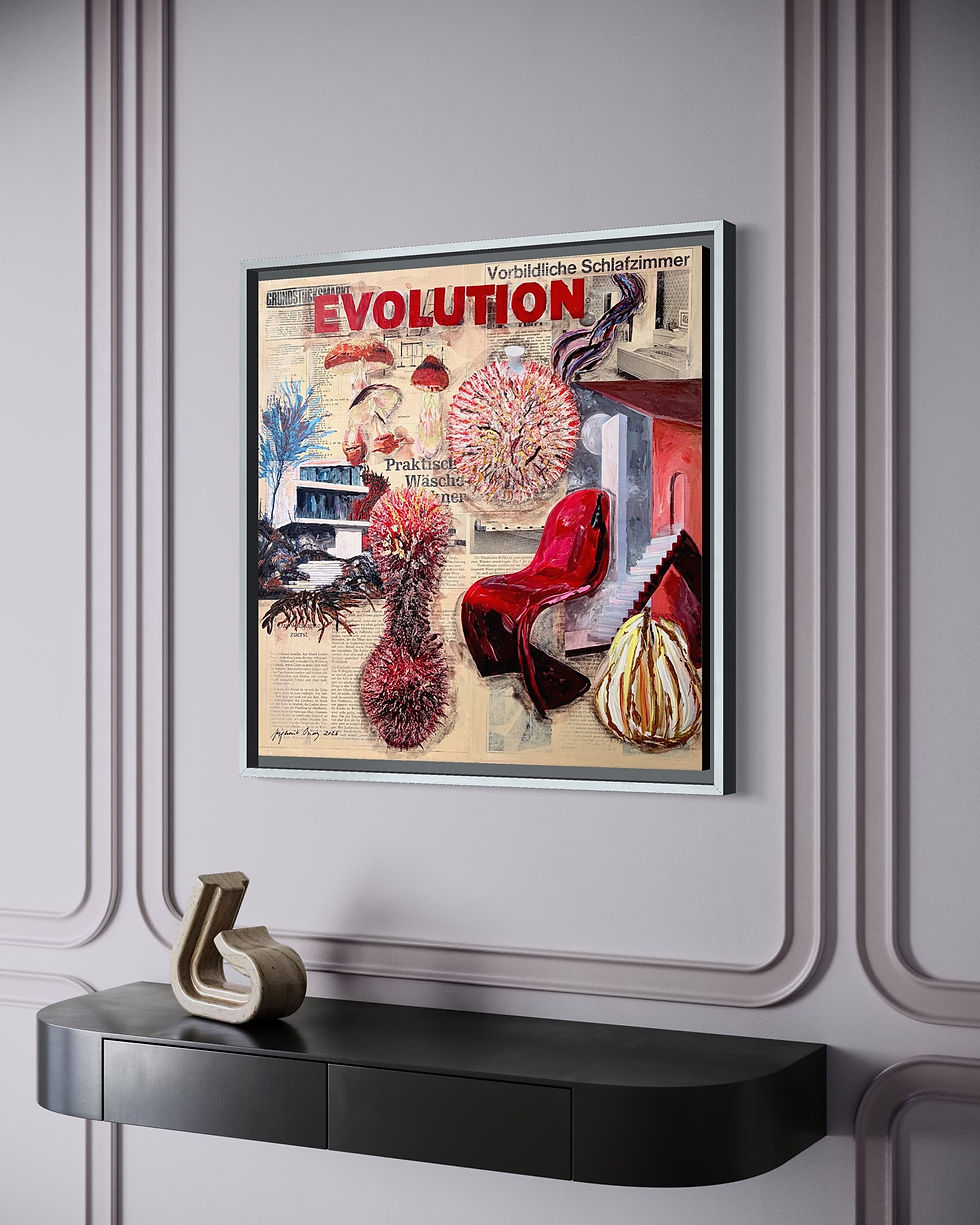Miniaturbild: Evolution und Wäschetrockner 2026: Acryl Mixed Media on Canvas