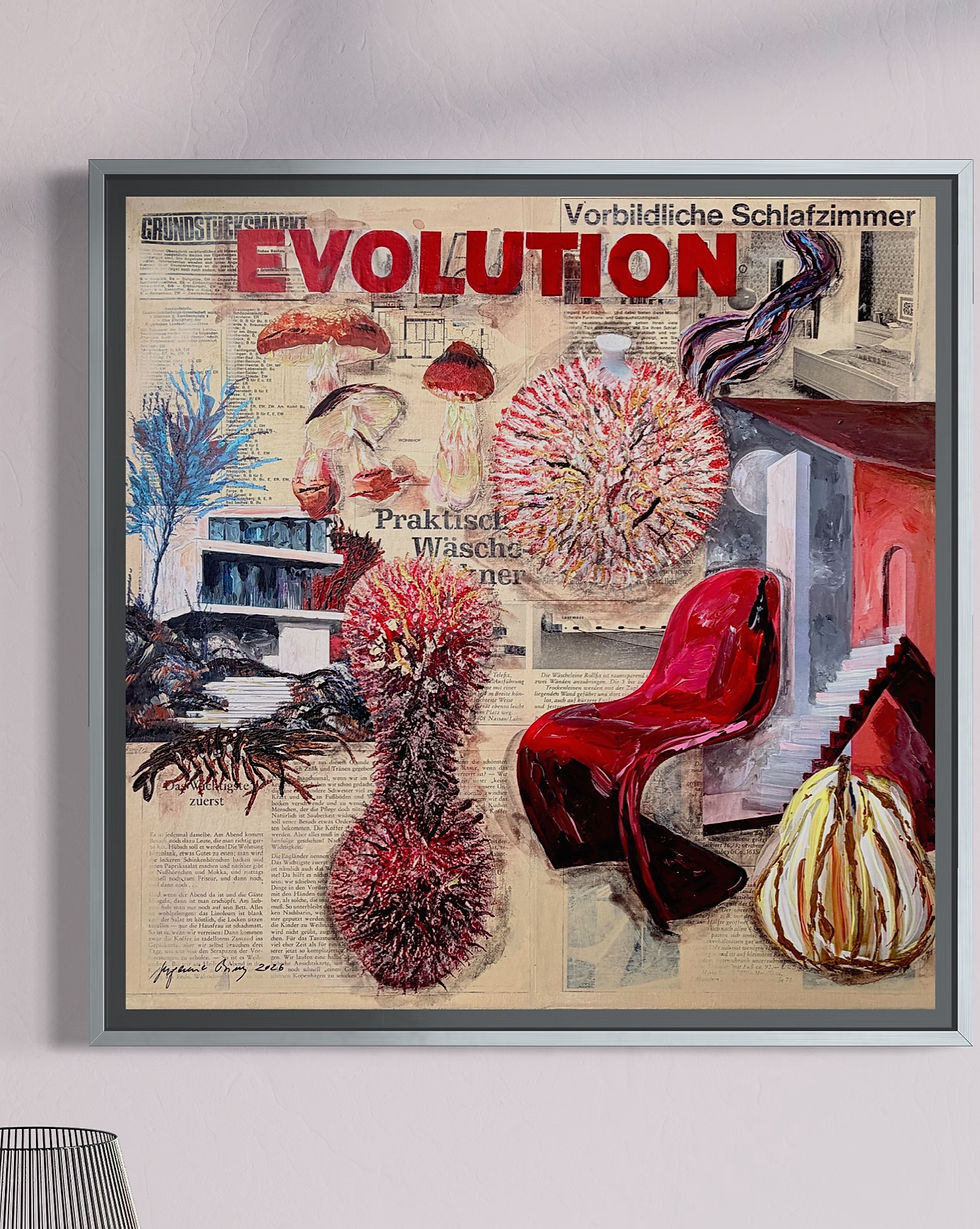 Miniaturbild: Evolution und Wäschetrockner 2026: Acryl Mixed Media on Canvas