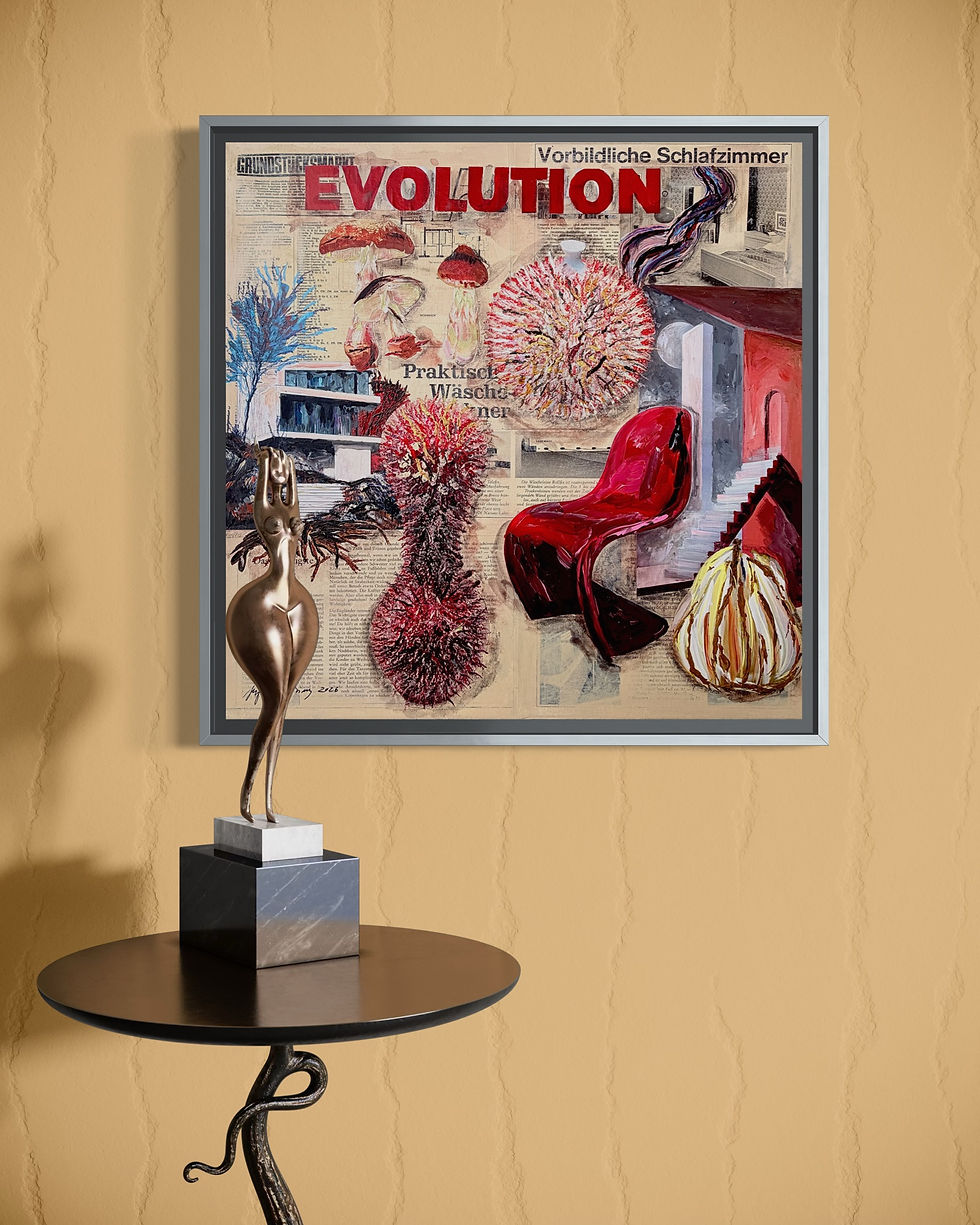 Miniaturbild: Evolution und Wäschetrockner 2026: Acryl Mixed Media on Canvas