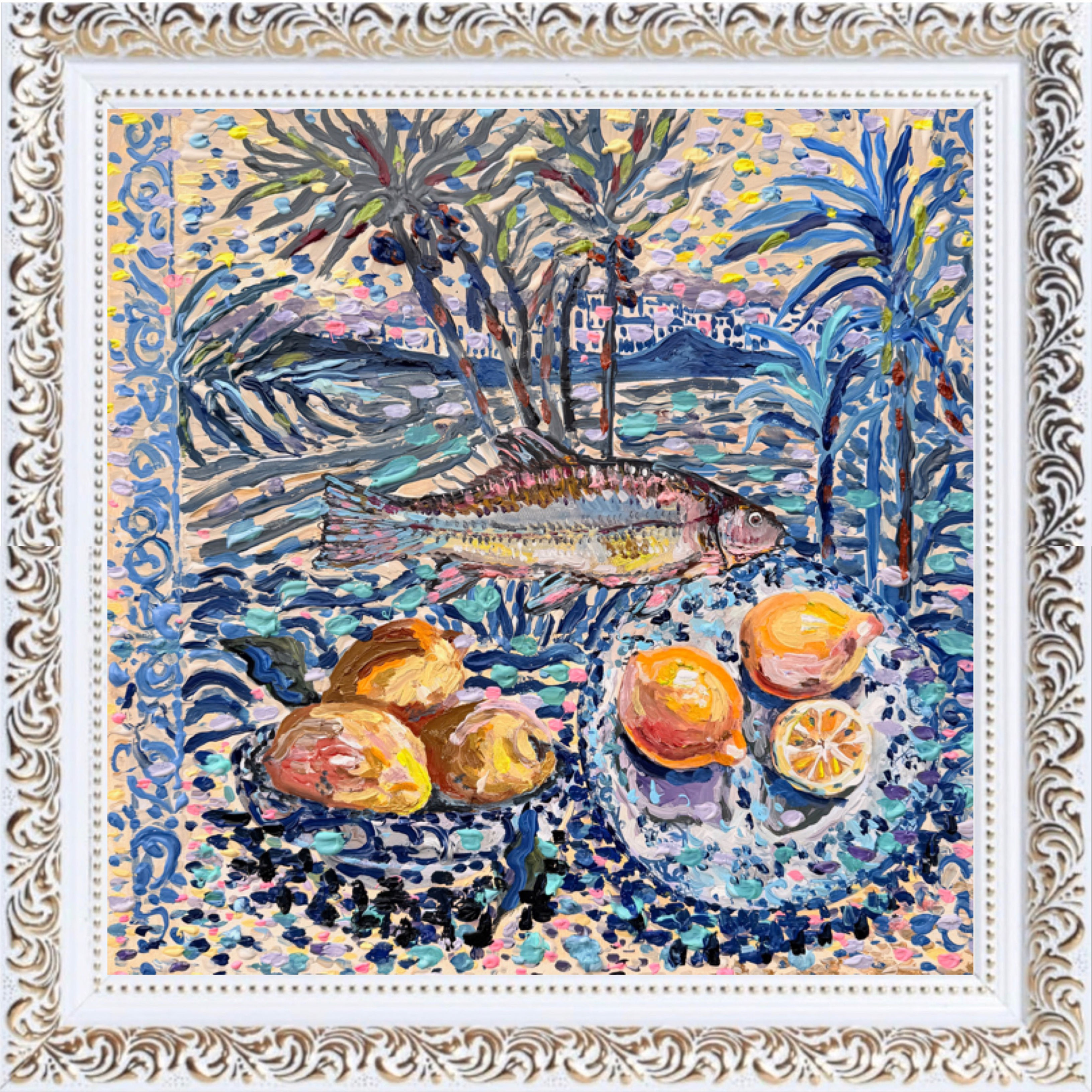 French Riviera Côte d’Azur 2026 Acryl Mixed Media on Canvas