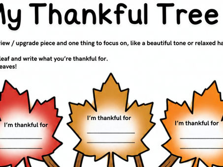 My Thankful Tree Activity PDF